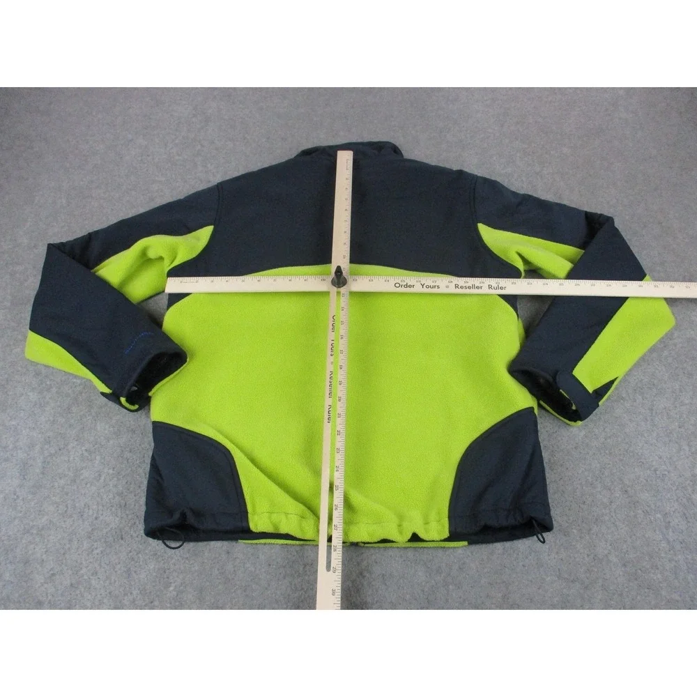 Columbia Jacket Mens Large Green Black Omni-Heat Interchange Insulated Coat